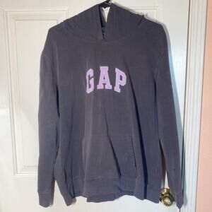 Gap Gray and Purple Long Sleeve Pullover Jacket Hoodie with Front Pockets | 2X